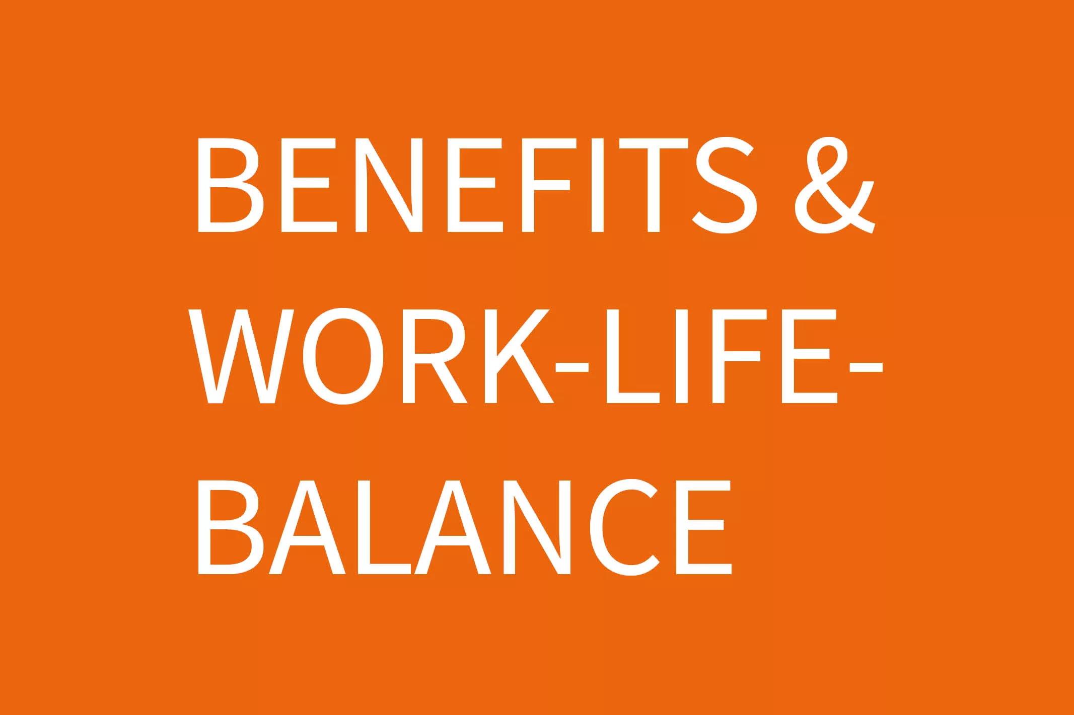 Benefits & Work-Life-Ballance